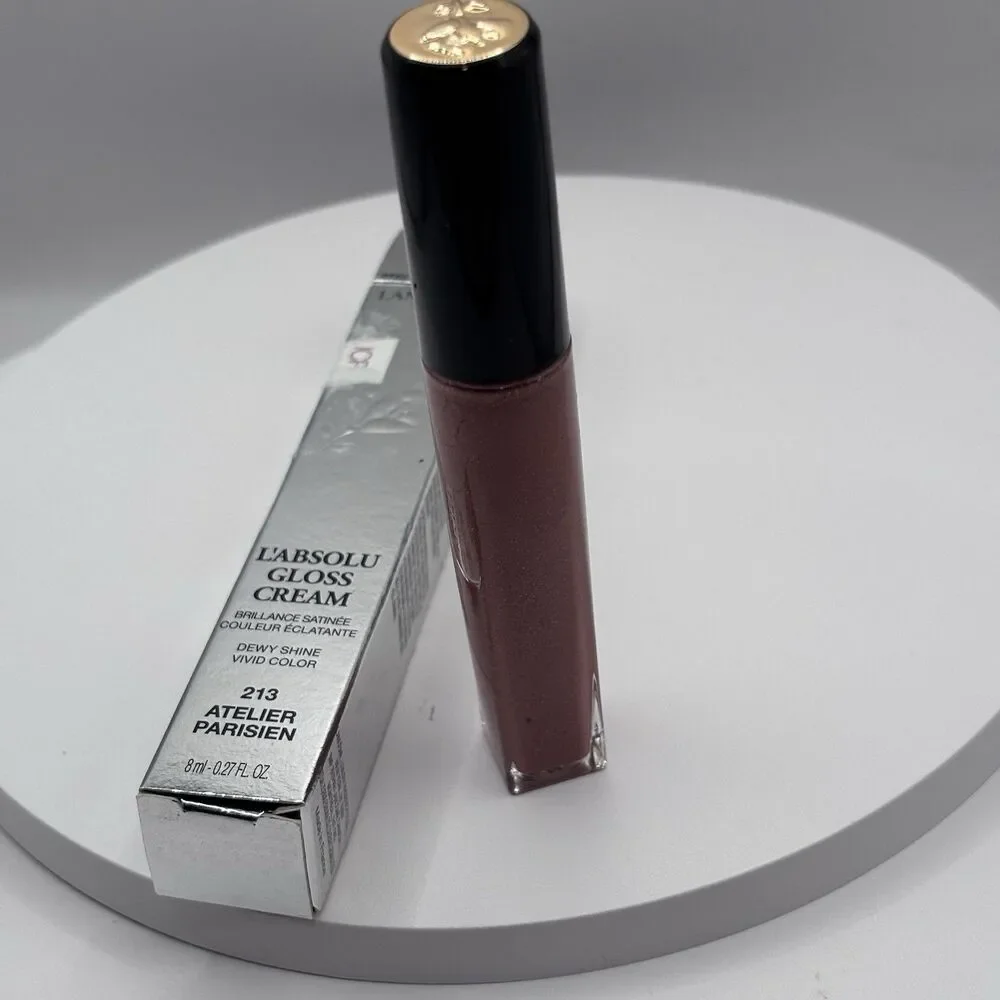 LANCOME L'ABSOLU GLOSS CREAM Shine Lip Color 213 Atelier Parisie 0.27oz/8ml NIB